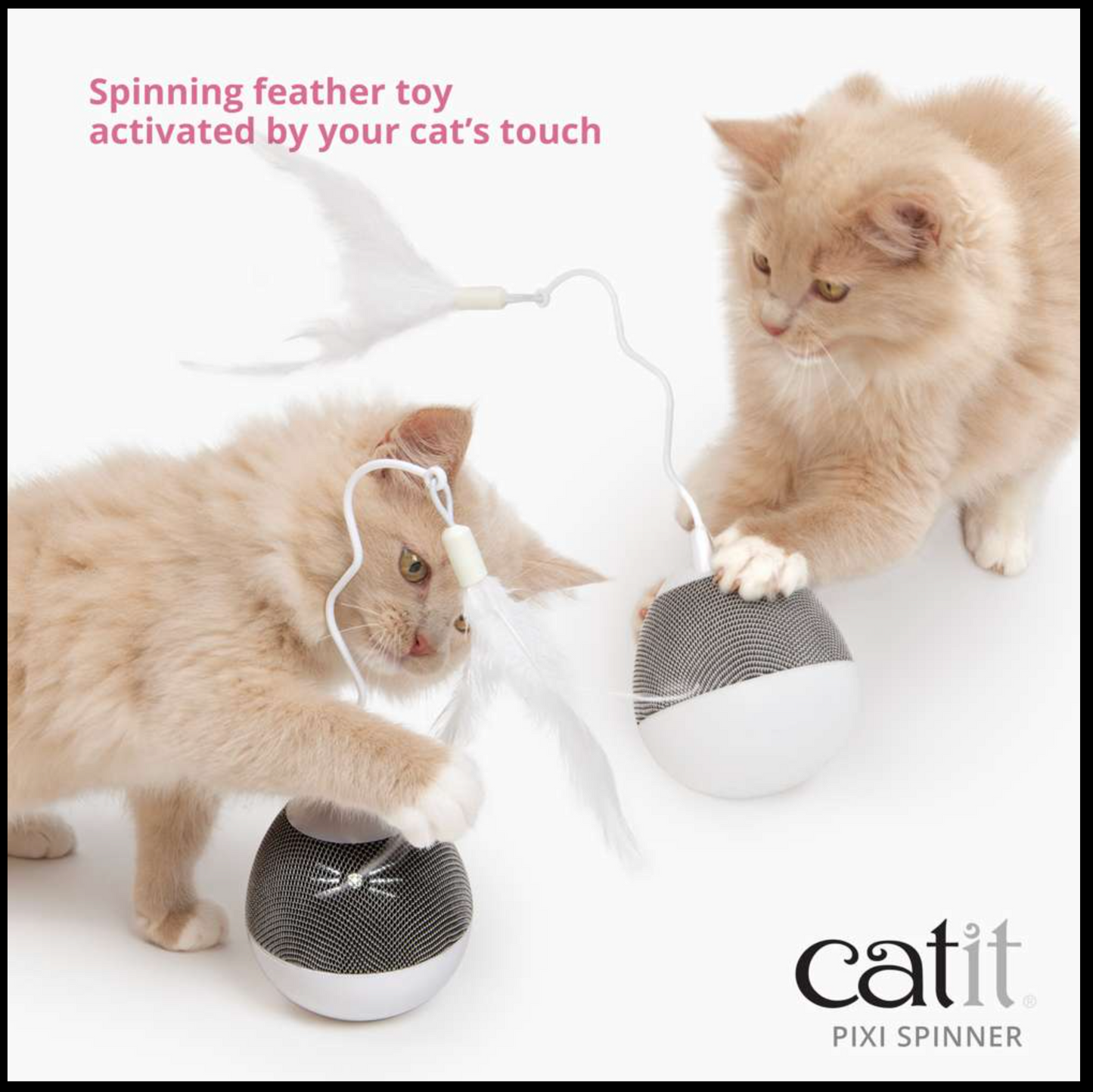 Catit Pixi Spinner White & Grey