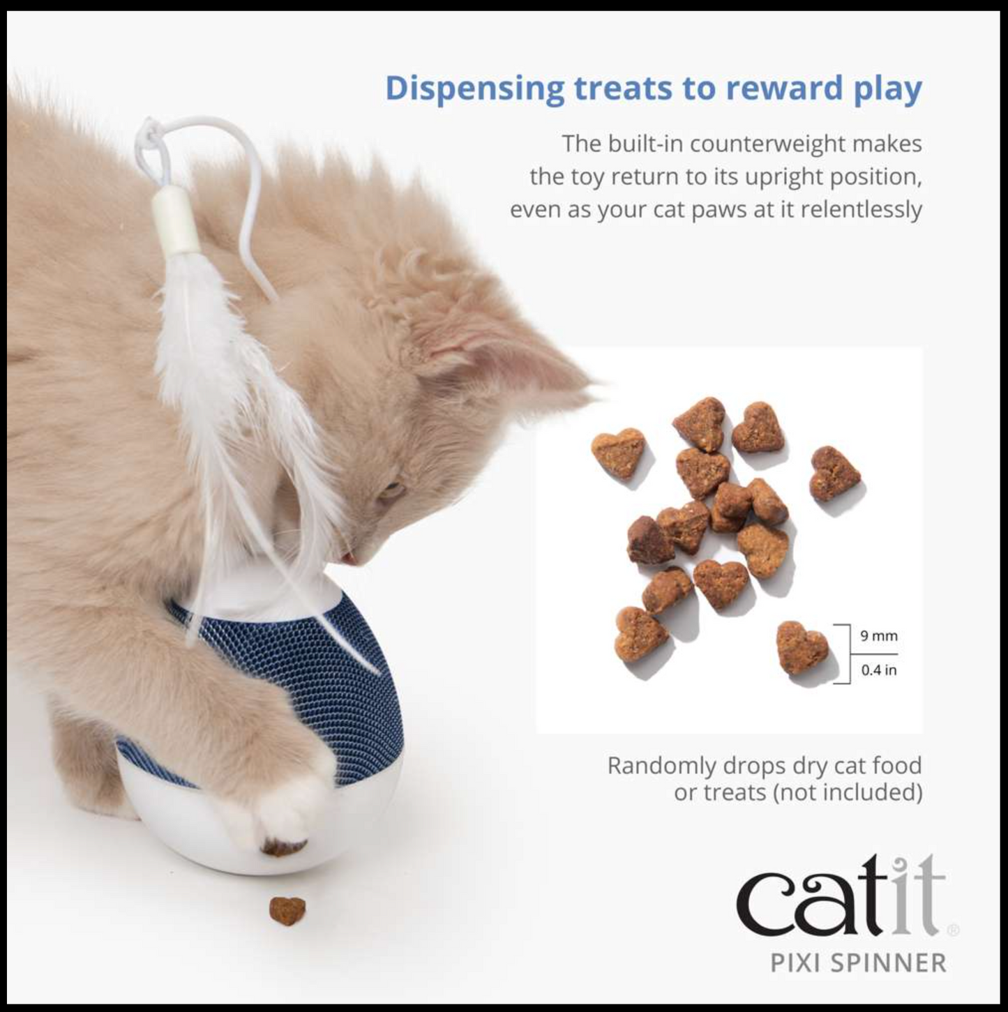 Catit Pixi Spinner White & Grey