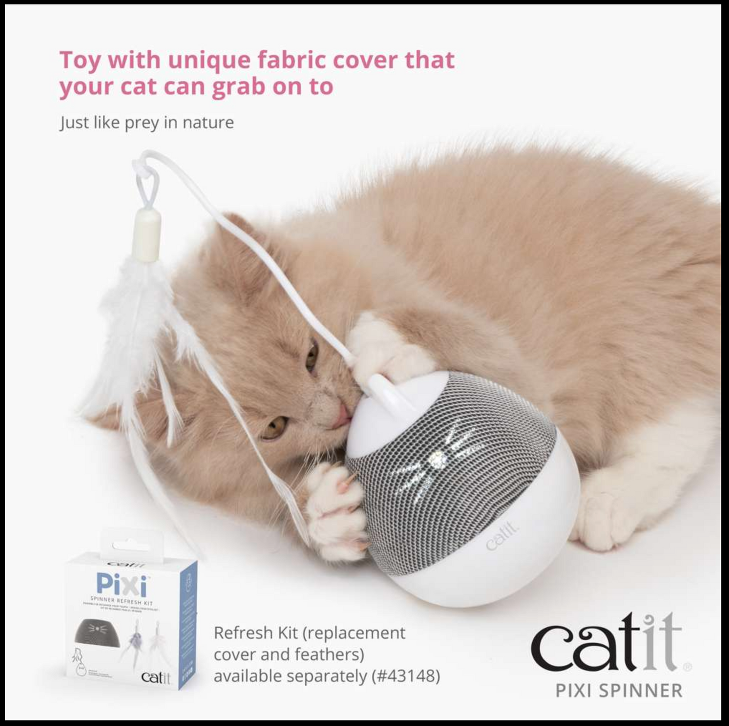 Catit Pixi Spinner White & Blue