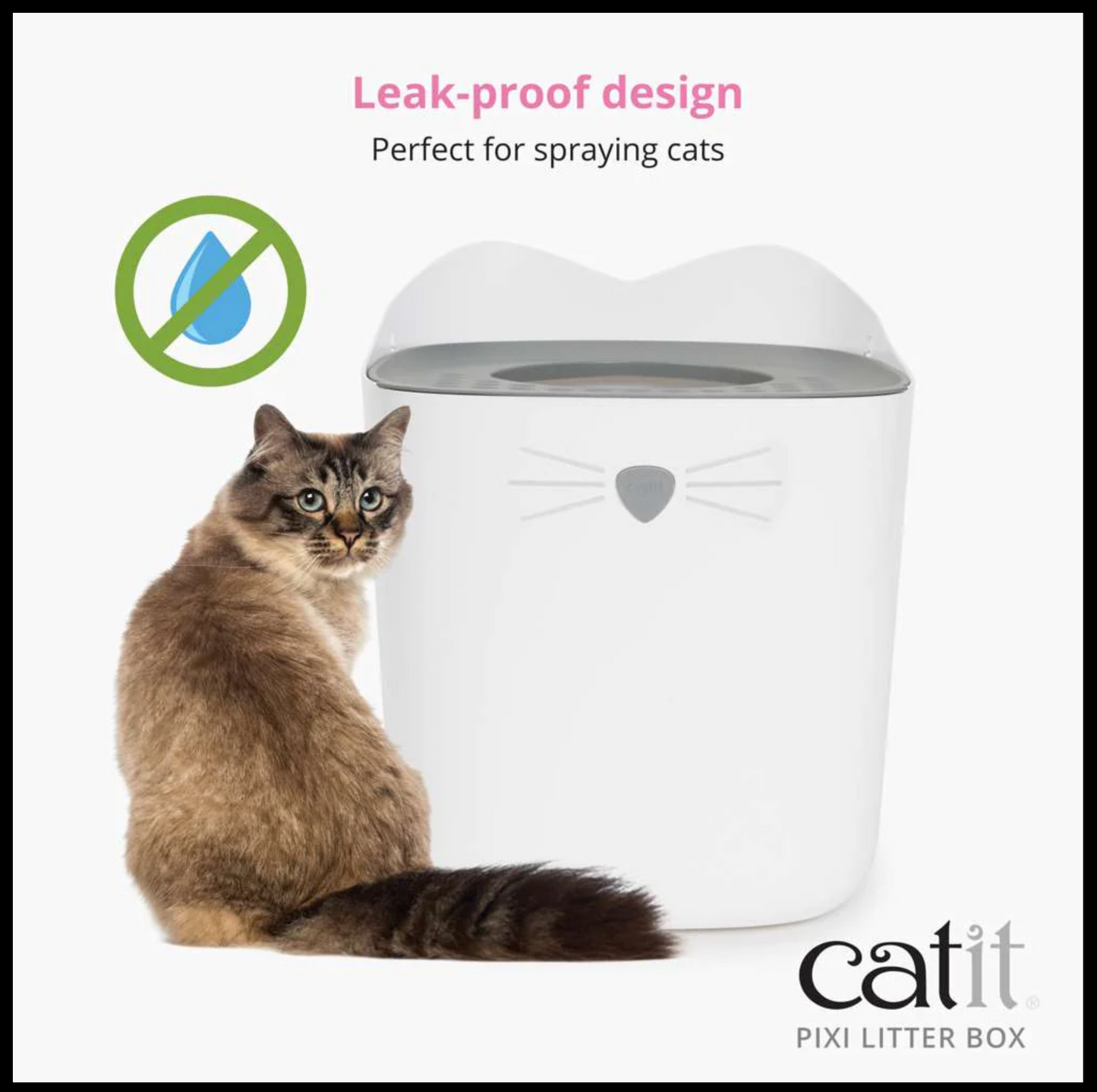 Catit Pixi Litter Box Grey