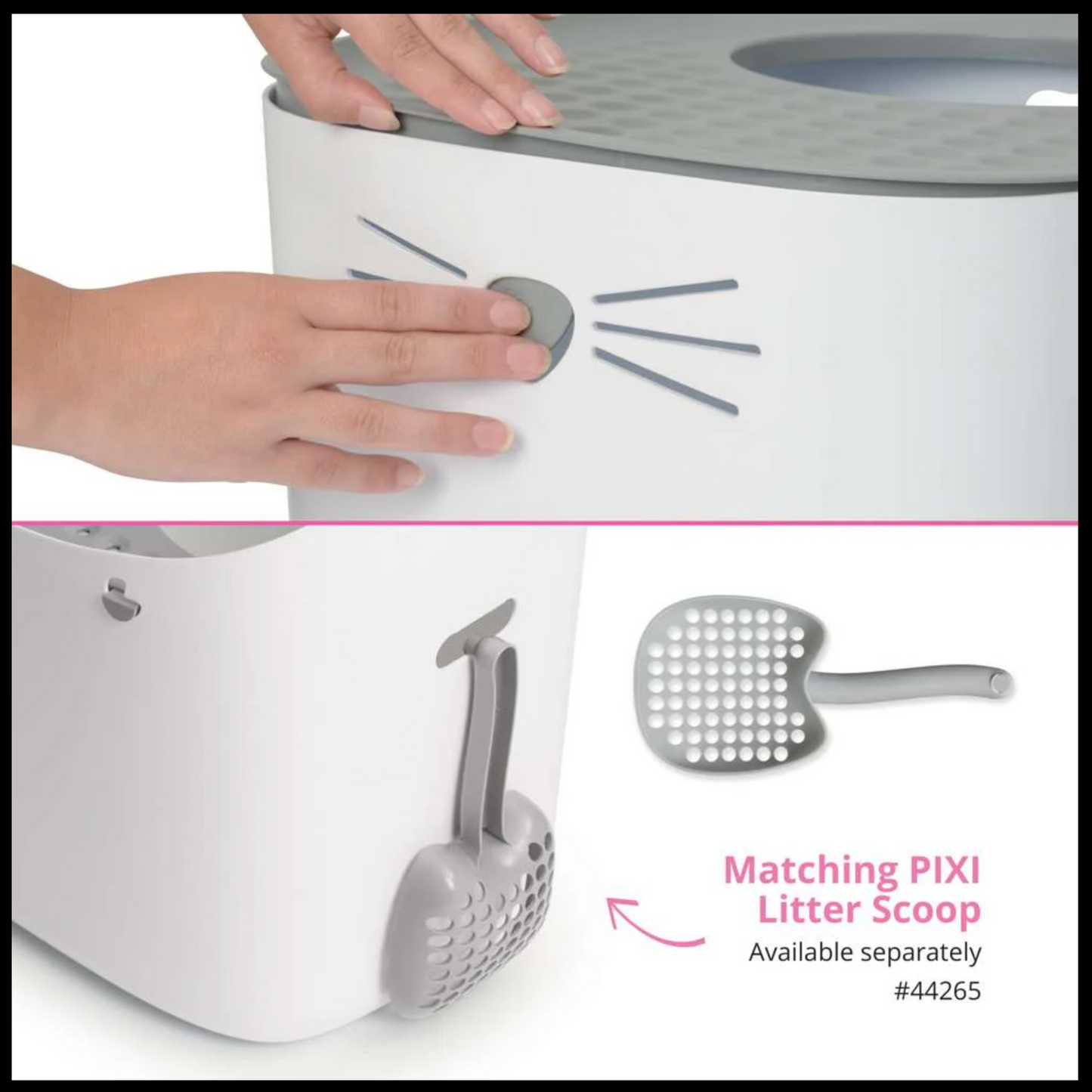 Catit Pixi Litter Box Grey