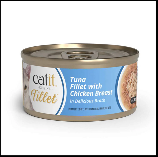 Catit Tuna Fillet with Chicken 75g