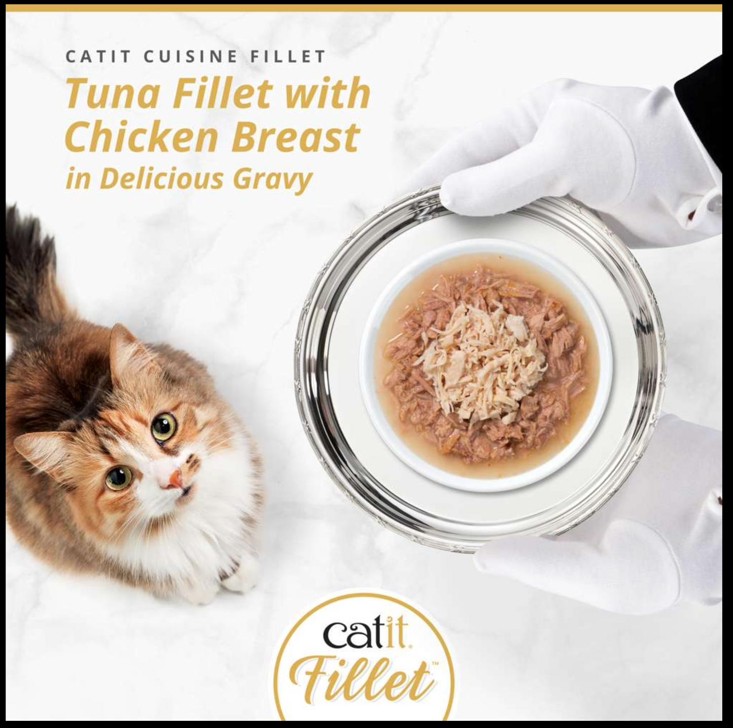 Catit Tuna Fillet with Chicken 75g