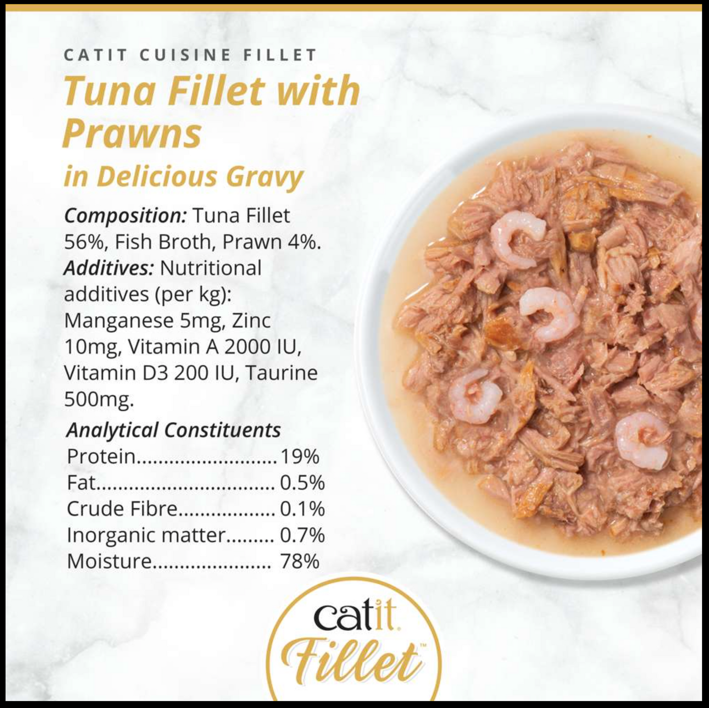 Catit Tuna Fillet with Prawns 75g