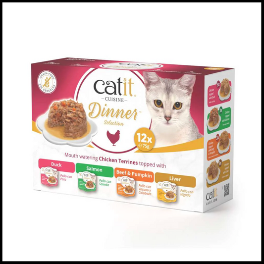 Catit Chicken Dinner Variety Pack 12x75g