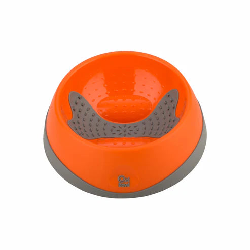 Lickimat Oral Health Bowl Dog Orange