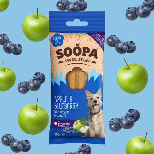 Soopa Apple & Blueberry Sticks 100g