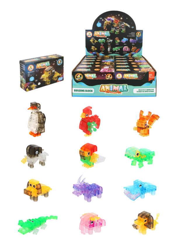 Blocks Crystal Animal Kit - Assorted