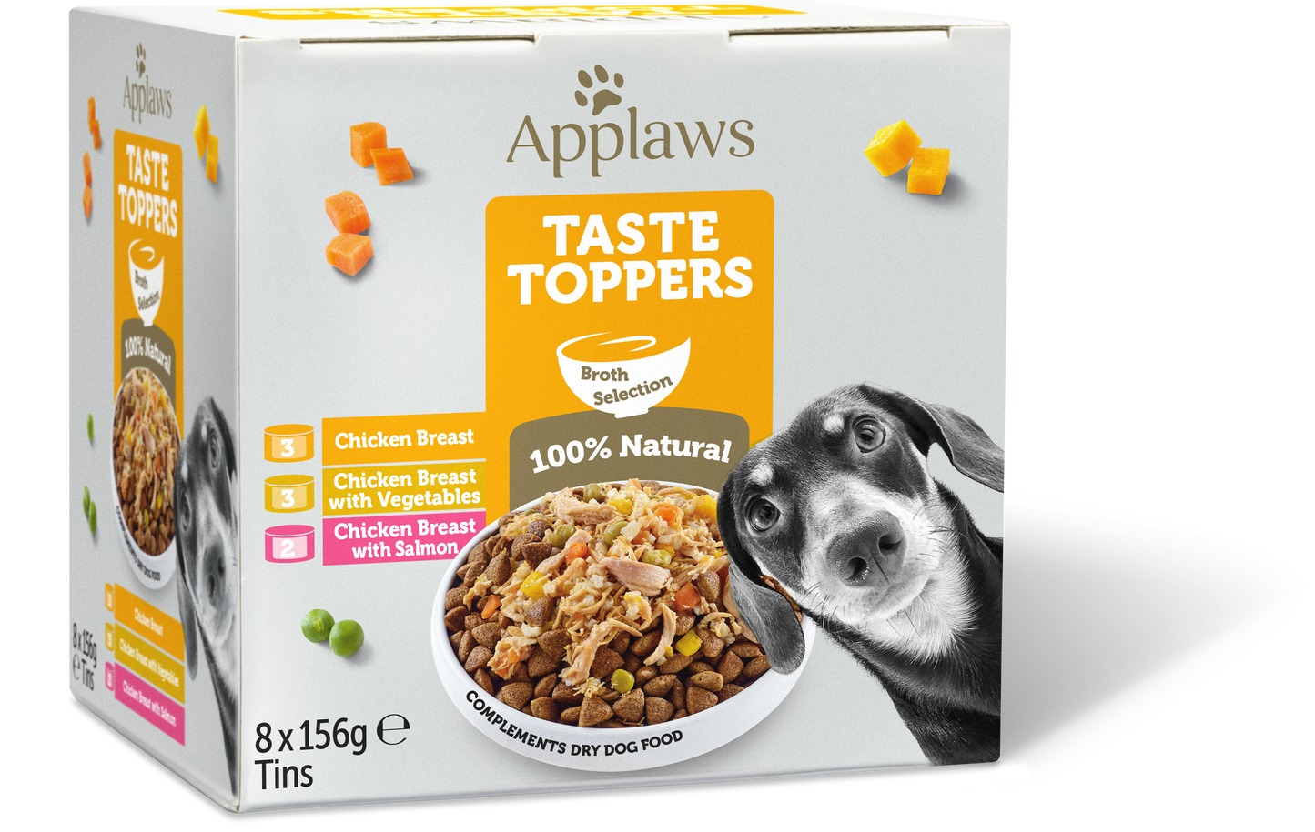 Applaws Taste Toppers Wet Dog Tins 8 x 156g