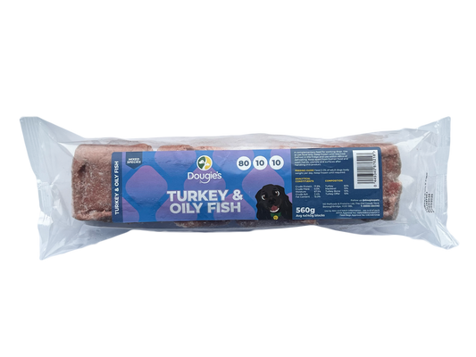 Dougies Pets Turkey & Oily Fish 80/10/10 560g (4x1