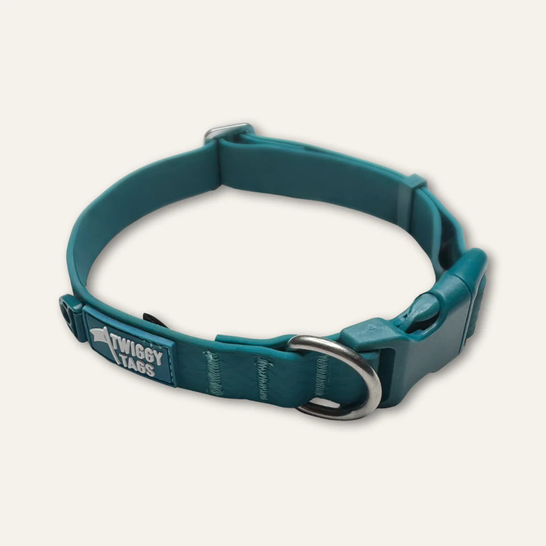 Twiggy Tags Tidal Collar - Azure