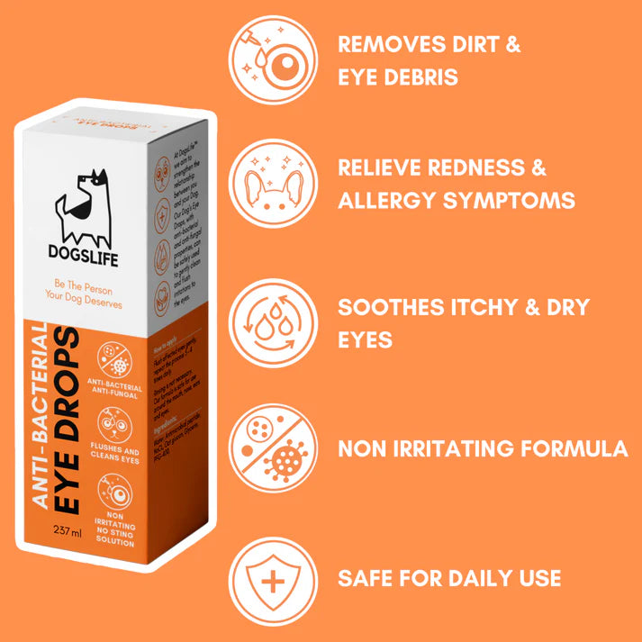 Dogslife Anti-Bacterial Eye Drops 237ml