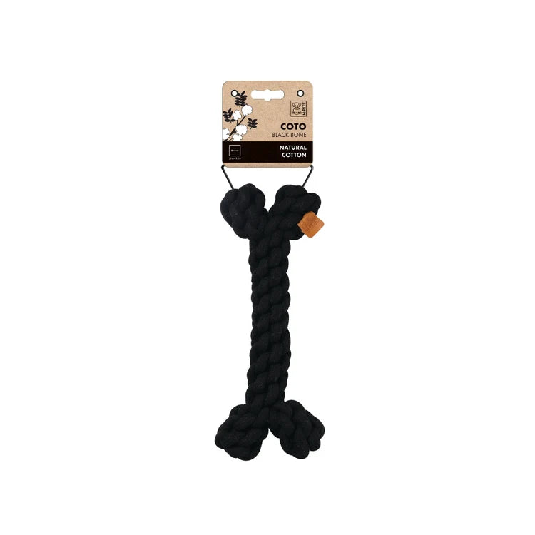 M-PETS Coto Cotton Rope - Black Bone 30cm