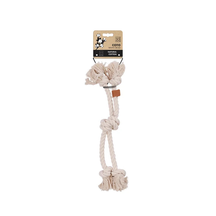 M-PETS Coto Cotton Rope - White Cross 60cm