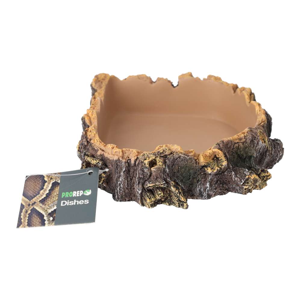 ProRep Rustic Bark Dish 15.5x13.5x4cm