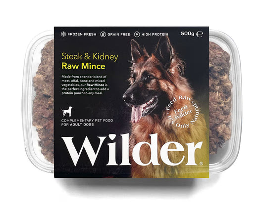 Wilder Steak and Kidney Raw Mince 500g