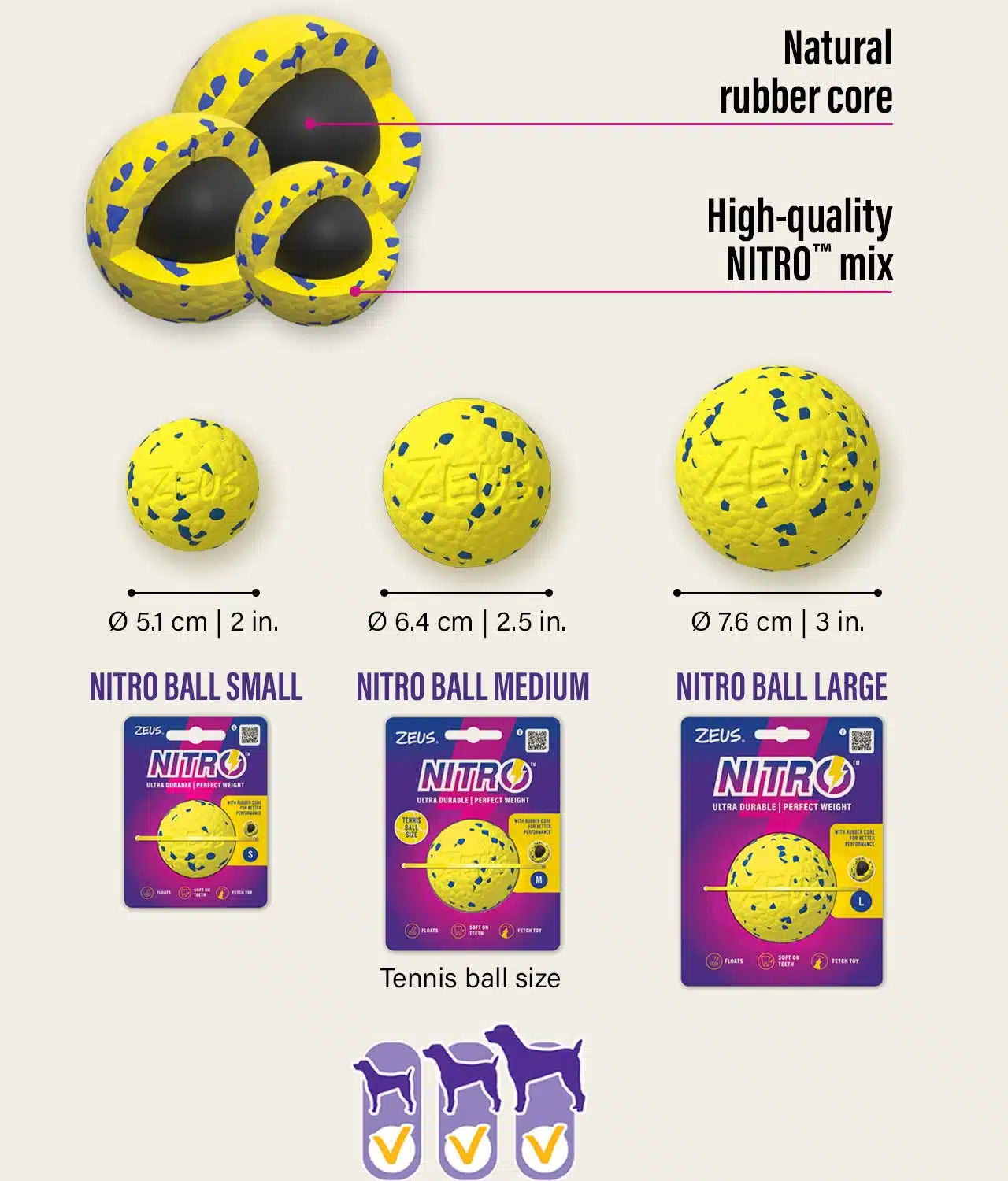 Nitro Weighted Ball Medium 6.3cm