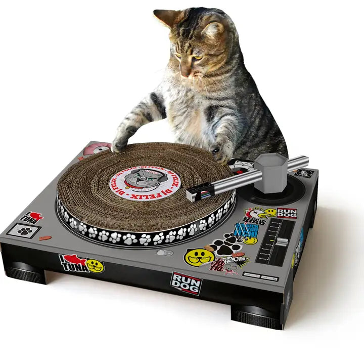 Cat Playhouse DJ Decks Scratch Pad