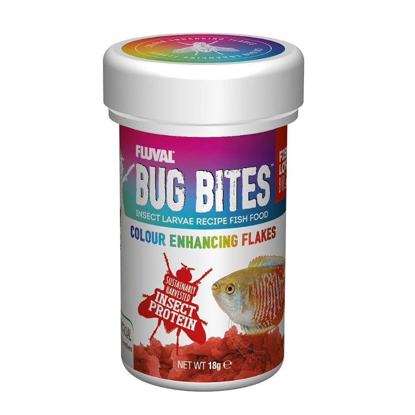 Fluval Bug Bites Colour Enhancing Flakes 18g