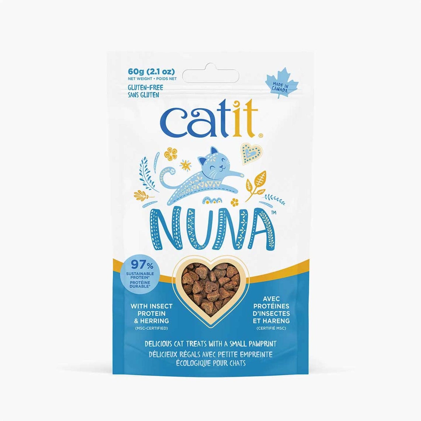 Catit Nuna Treats Insect & Herring 60g