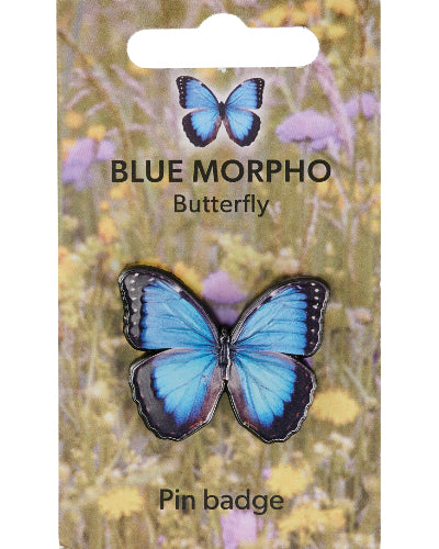 Westair 3D Pin Badge - Blue Morpho Butterfly