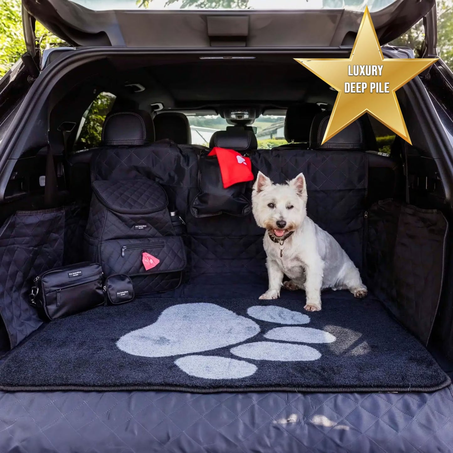 Pet Rebellion Boot Mate Black Paw 67x100cm