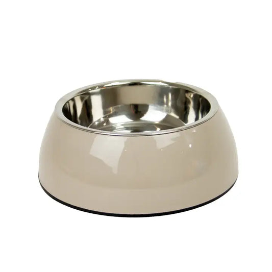 Ancol Hungry Paws Oatmeal Steel Bowl Large