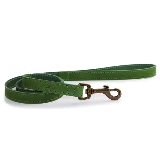 Timberwolf Leather Lead 1mx1.9cm - Green