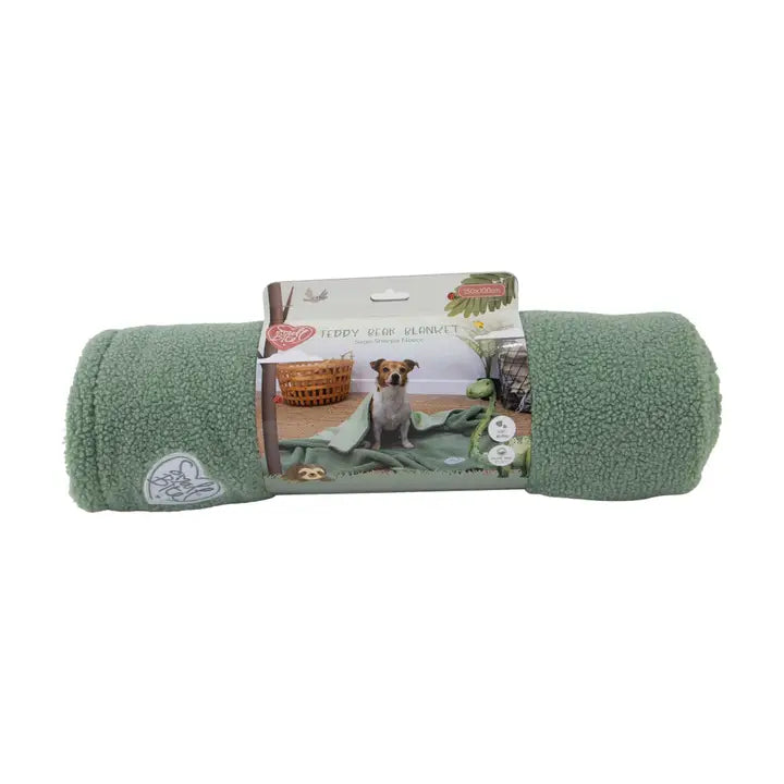 Ancol Small Bite Teddy Blanket 150x100cm - Sage