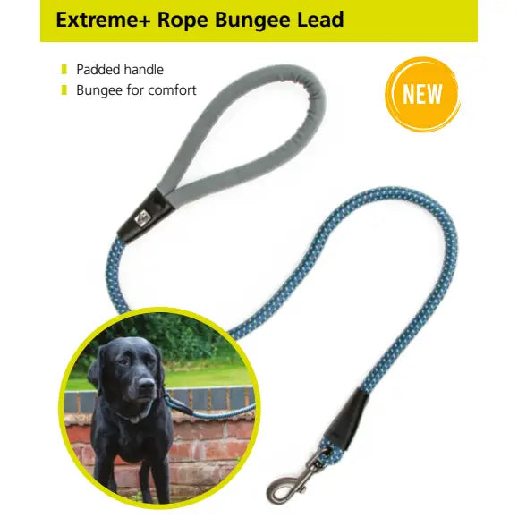 Ancol Extreme+ Rope Lead Bungee 1m