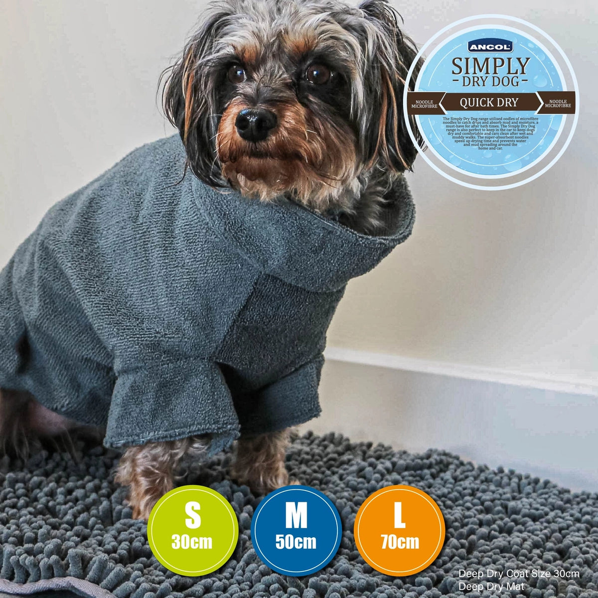 Ancol Simply Dry Deep Drying Coat