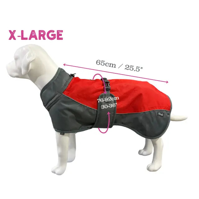 Henry Wag Waterproof Coat Red