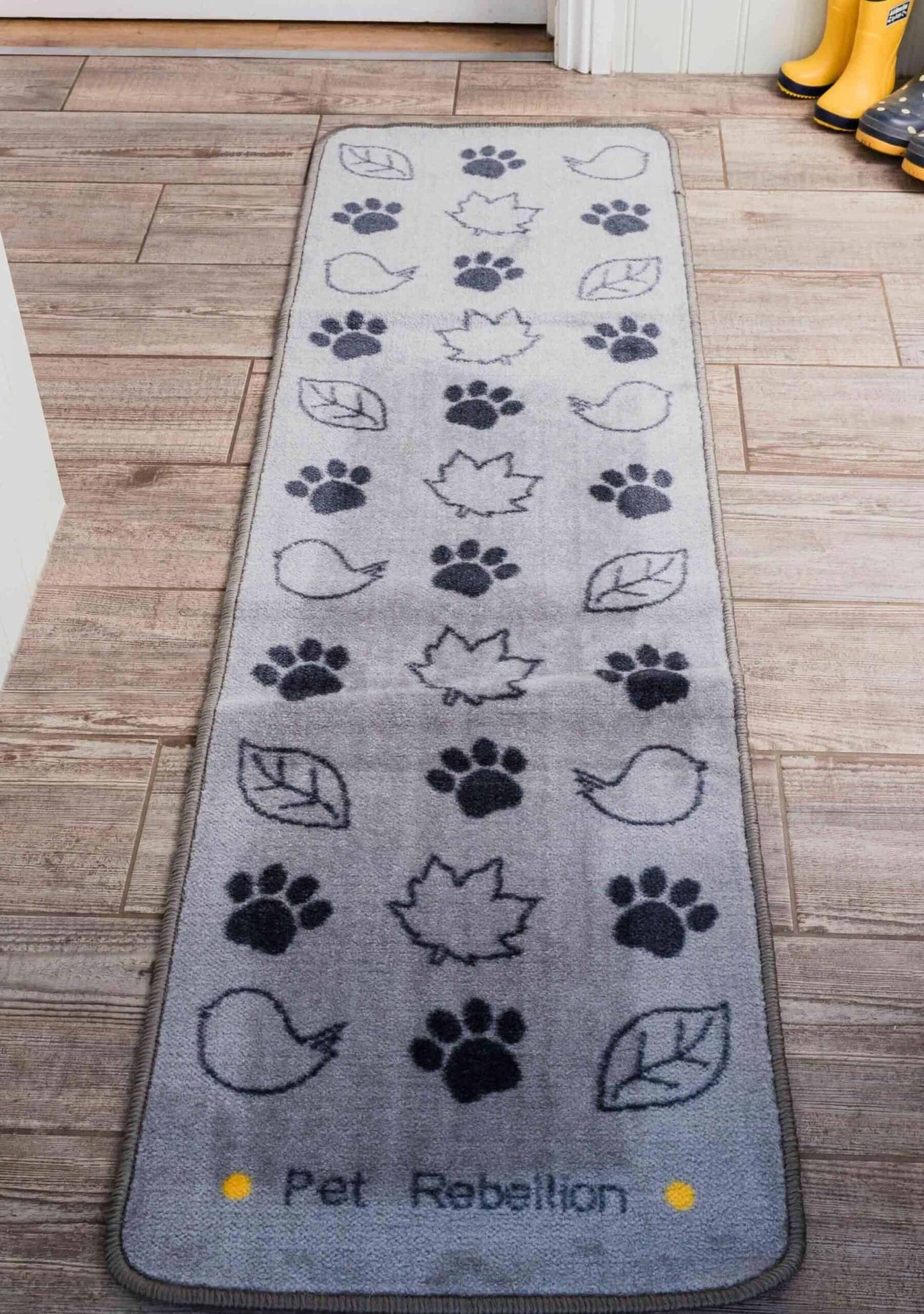Pet Rebellion Dog Runner Country Walk Grey 45x150cm