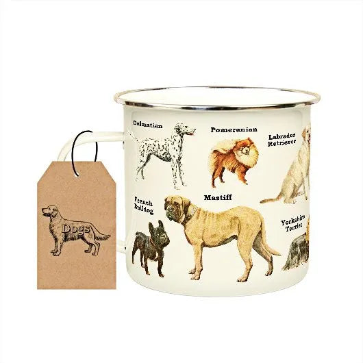 Dog Breeds Enamel Mug