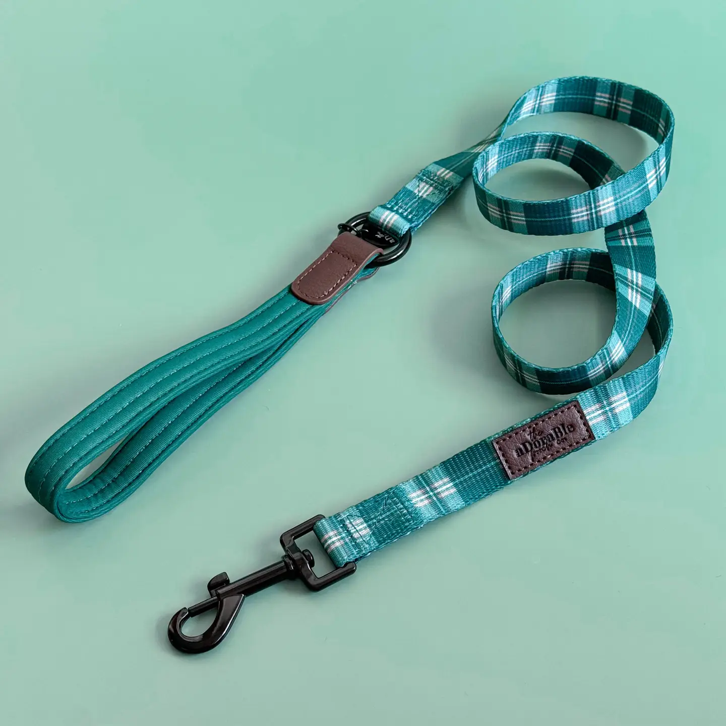 The aDoraBle Pooch Co. Heritage Lead - Pheasant Green