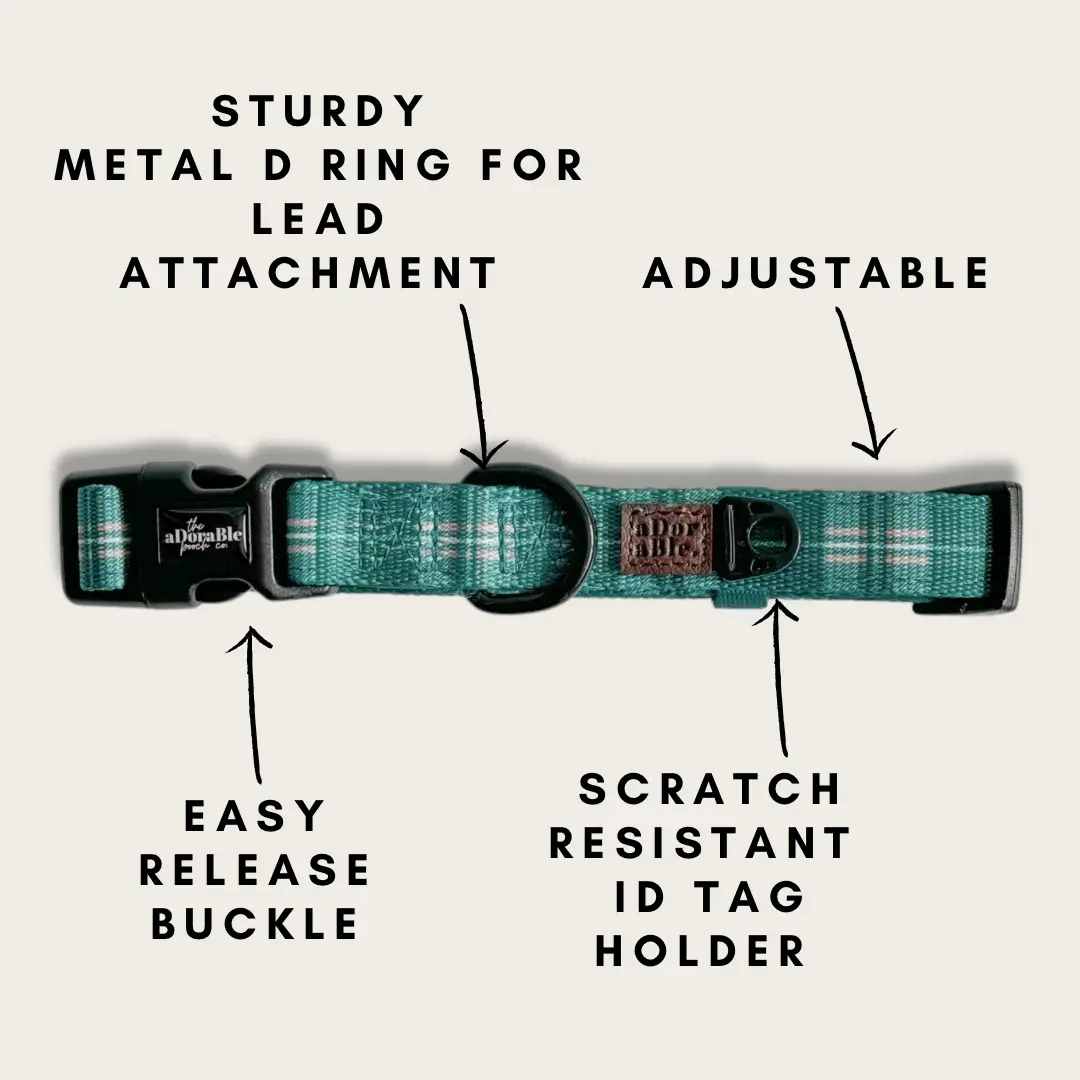 The aDoraBle Pooch Co. Heritage Collar Pheasant Green