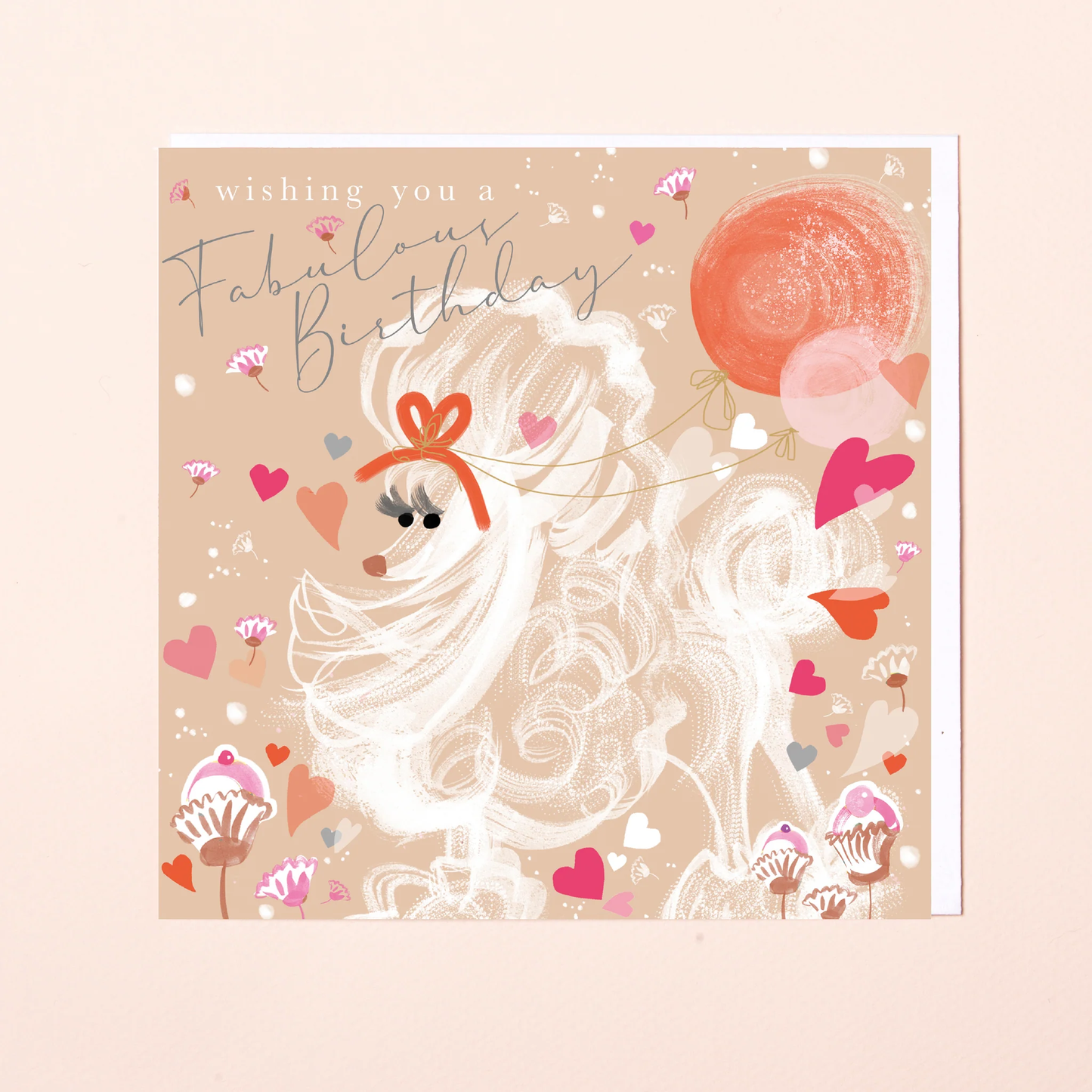 Lydia London -  Poodle Happy Birthday Card