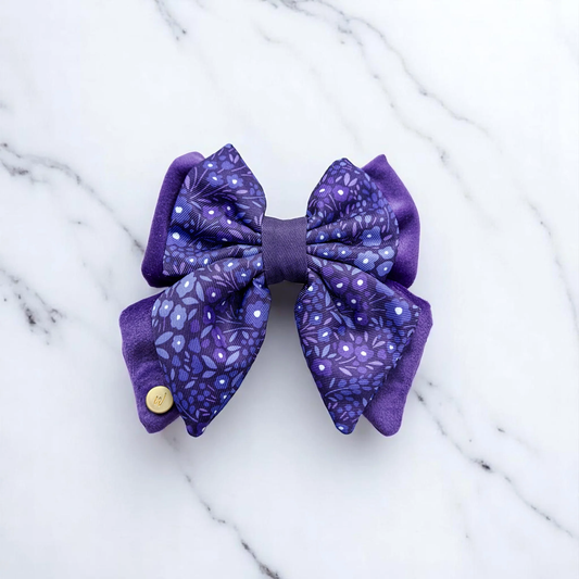 Wyld Cub Notting Hill Butterfly Bow - Blackberry