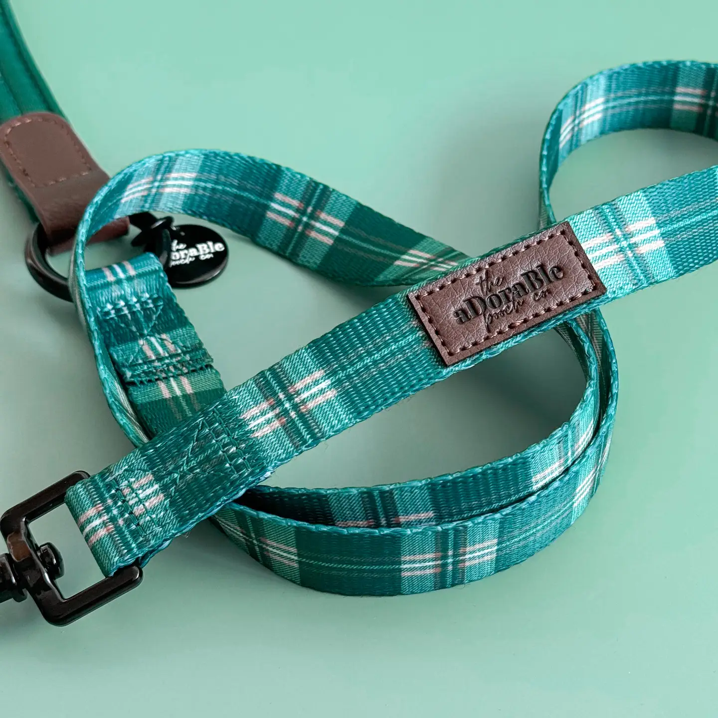 The aDoraBle Pooch Co. Heritage Lead - Pheasant Green