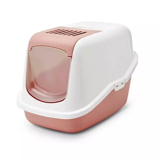 Savic Nestor Cat Toilet White Pink
