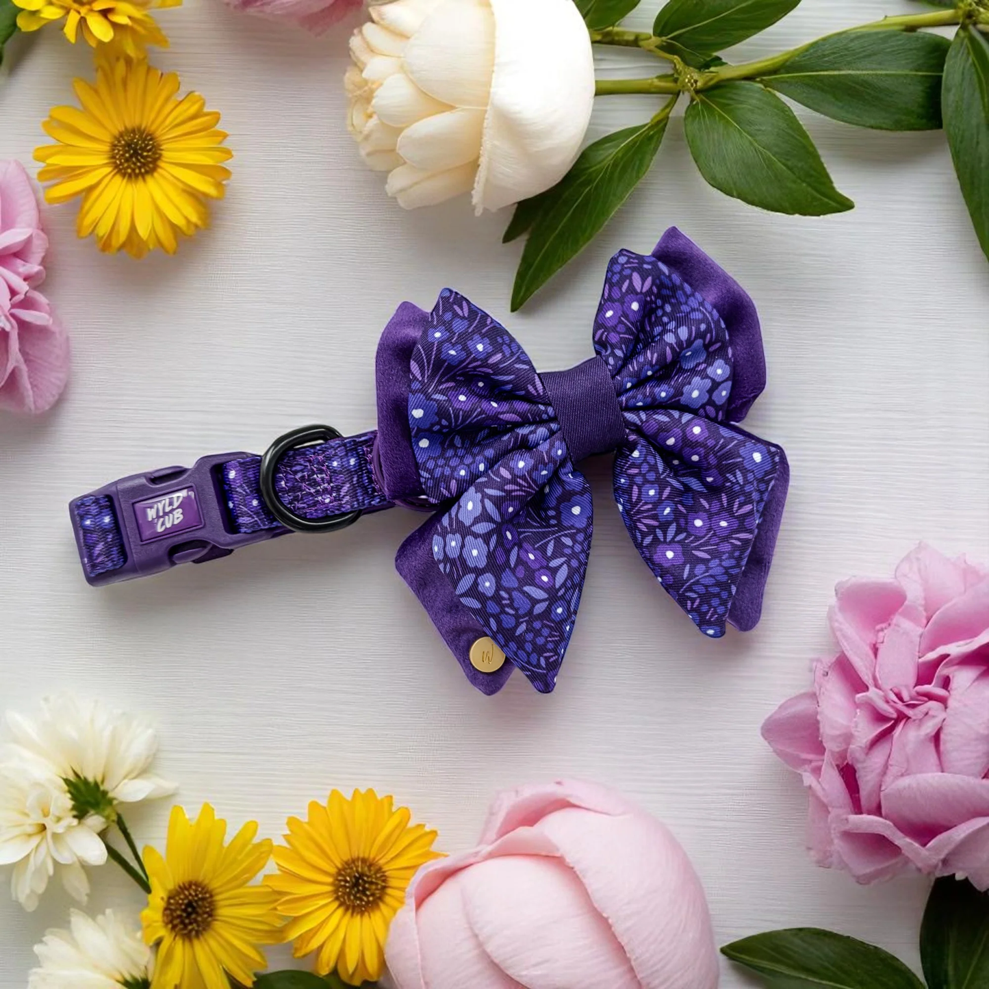 Wyld Cub Notting Hill Butterfly Bow - Blackberry