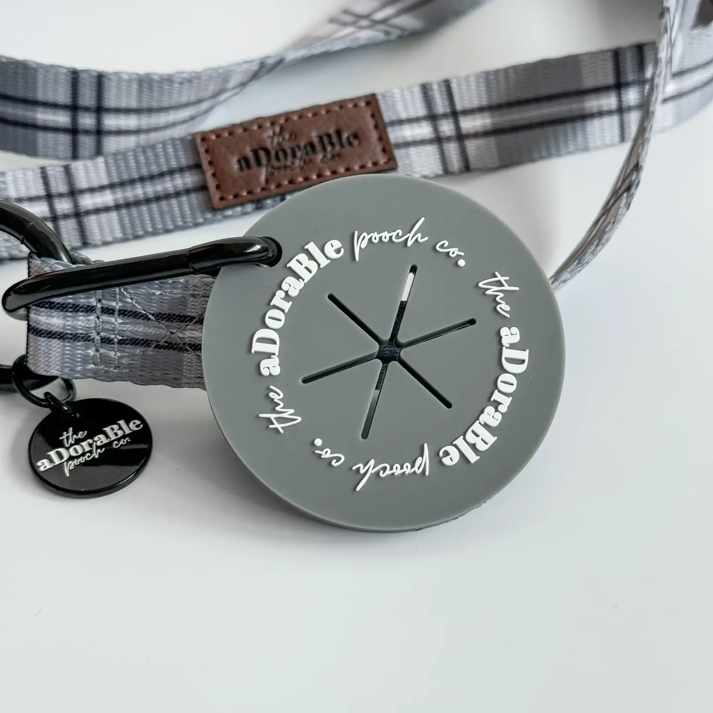 The aDoraBle Pooch Co. Heritage Lead - Gunsmoke Grey