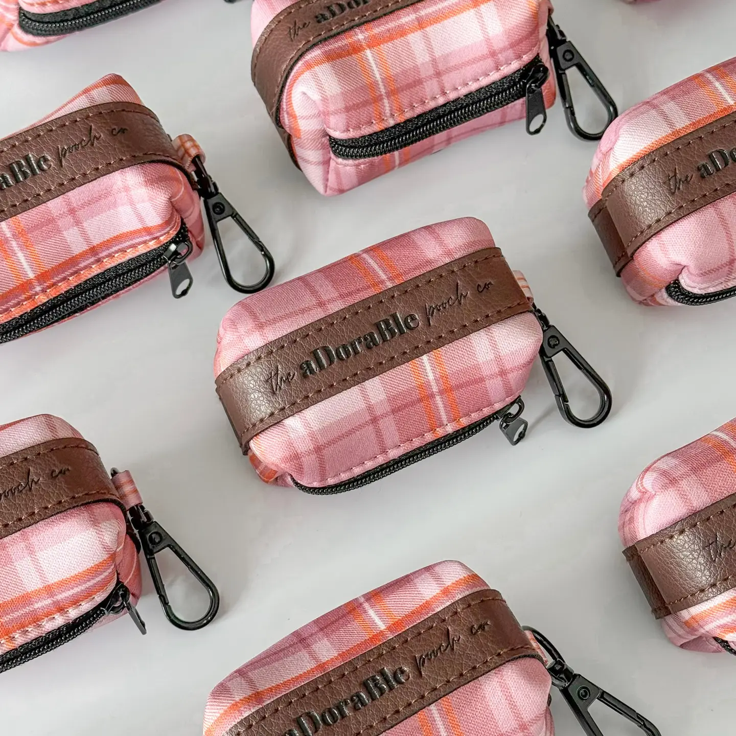 The aDoraBle Pooch Co. Heritage Poop Bag Holder - Strawberry Cottage