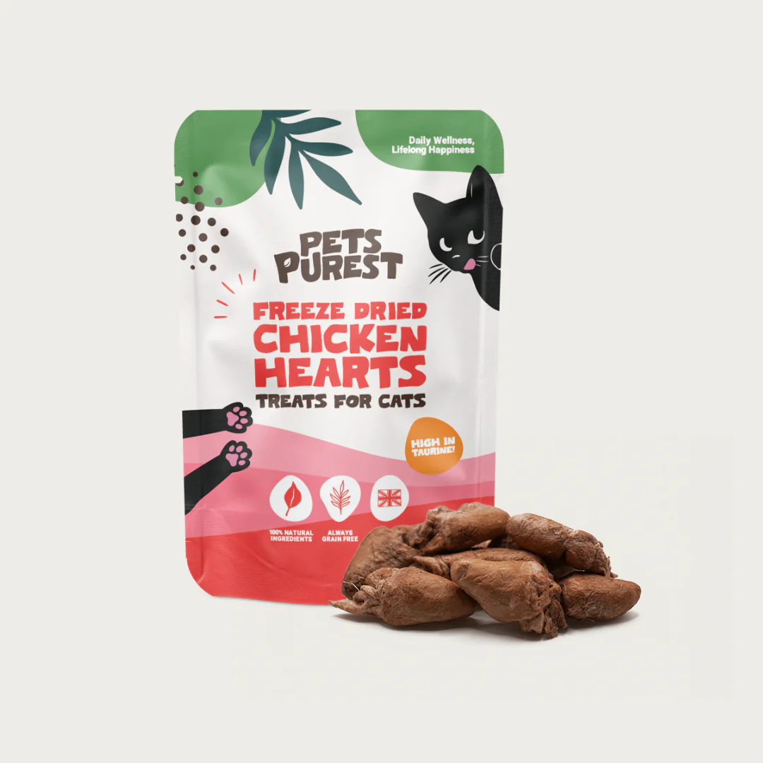 Pets Purest Freeze-Dried Chicken Hearts 50g