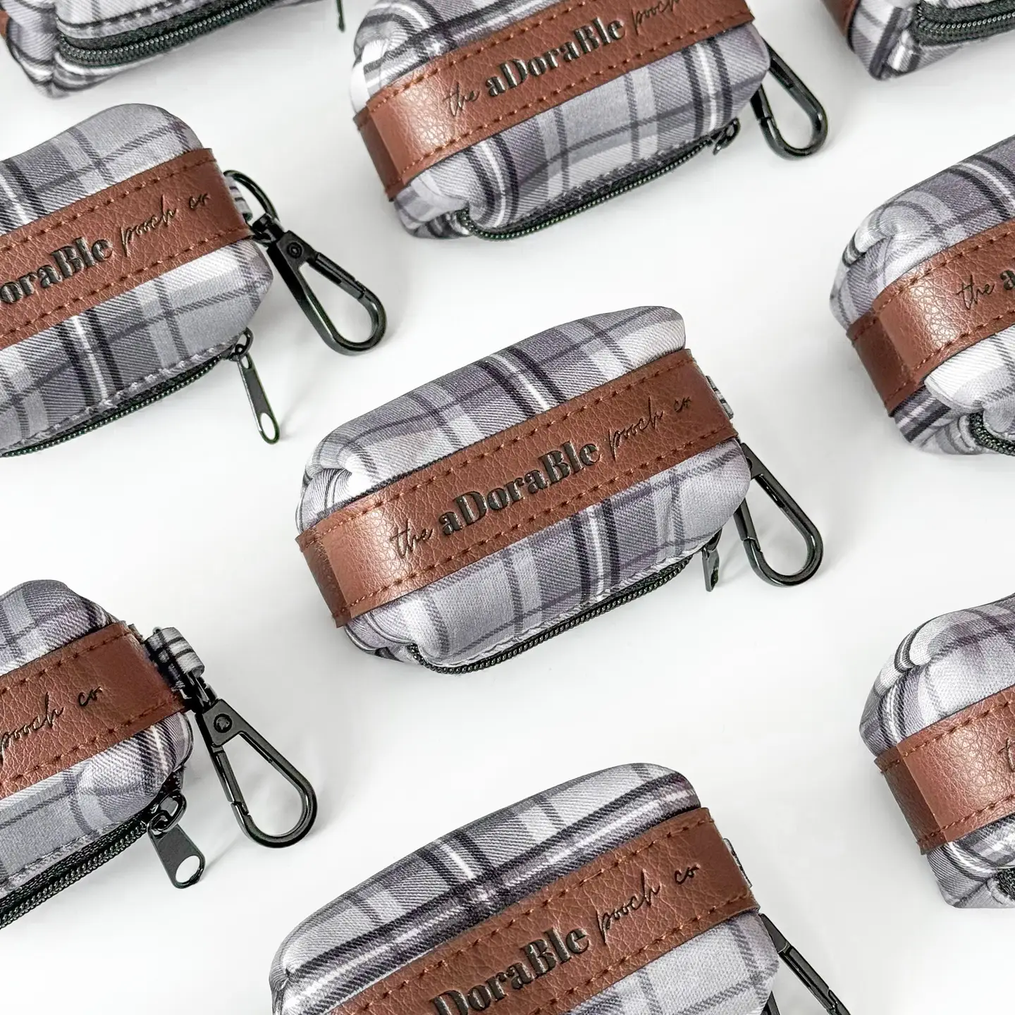 The aDoraBle Pooch Co. Heritage Poop Bag Holder - Gunsmoke Grey