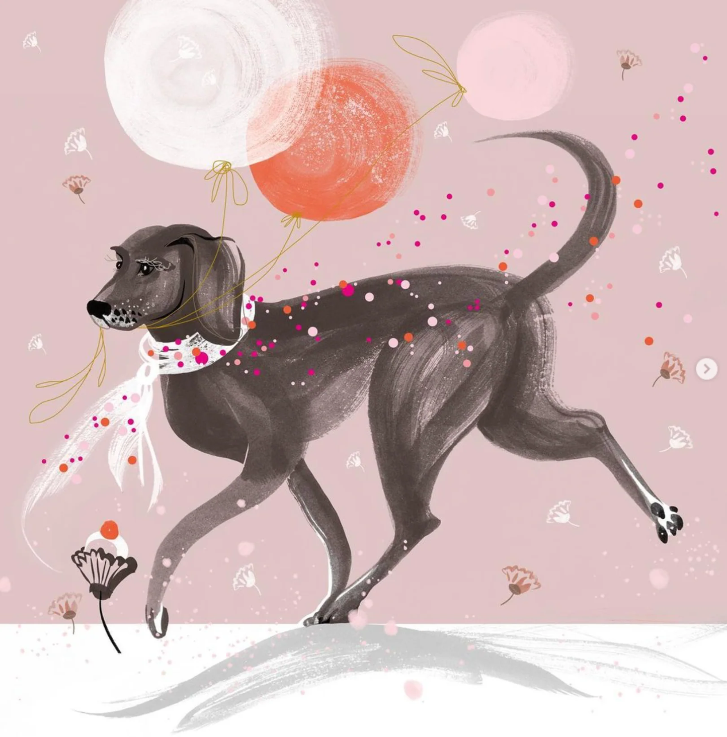 Lydia London -  Chocolate Labrador Card