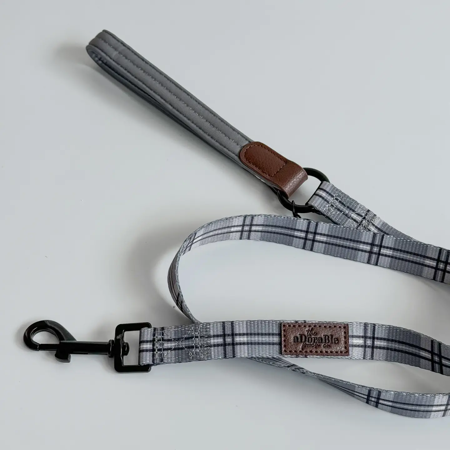 The aDoraBle Pooch Co. Heritage Lead - Gunsmoke Grey