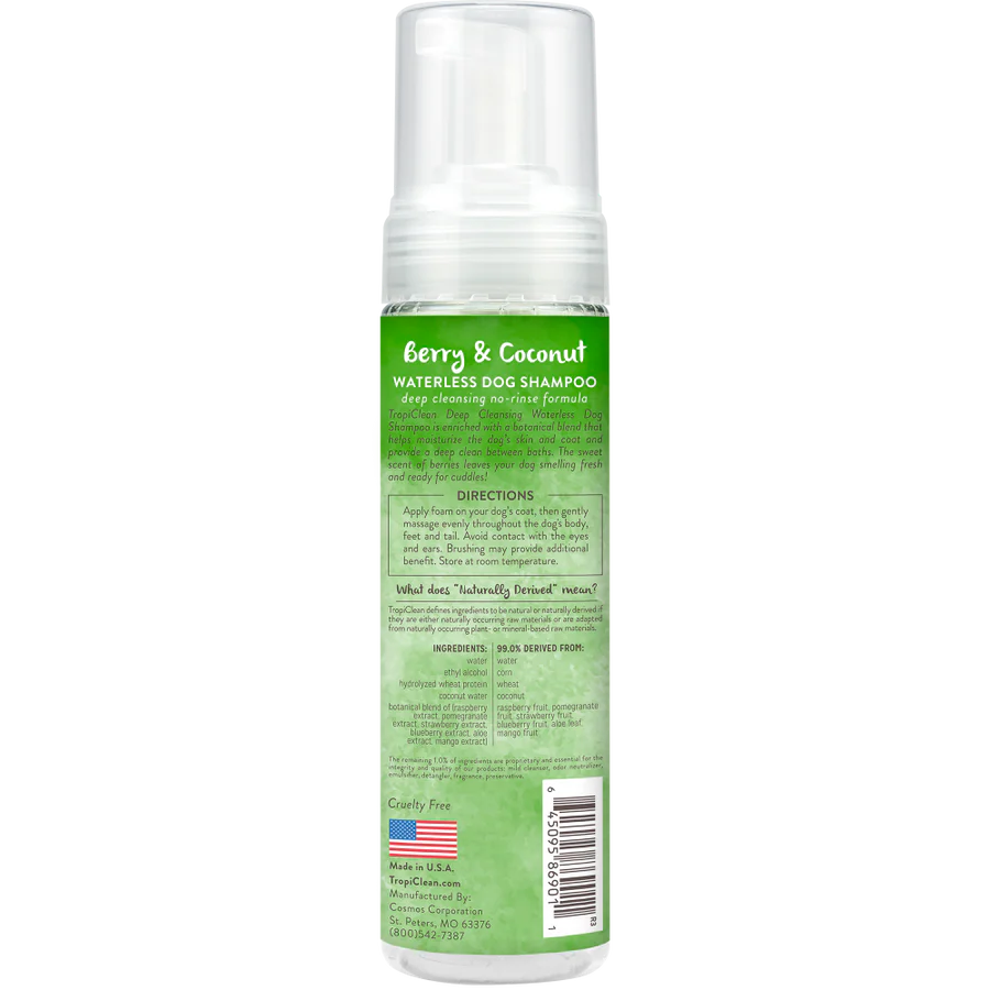 TropiClean Waterless Shampoo Berry