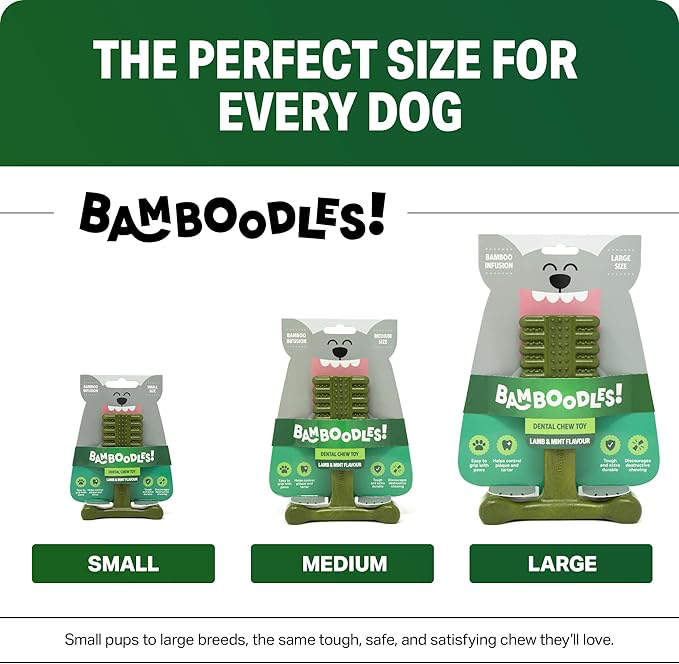Bamboodles Dental Chew Toy Lamb & Mint -