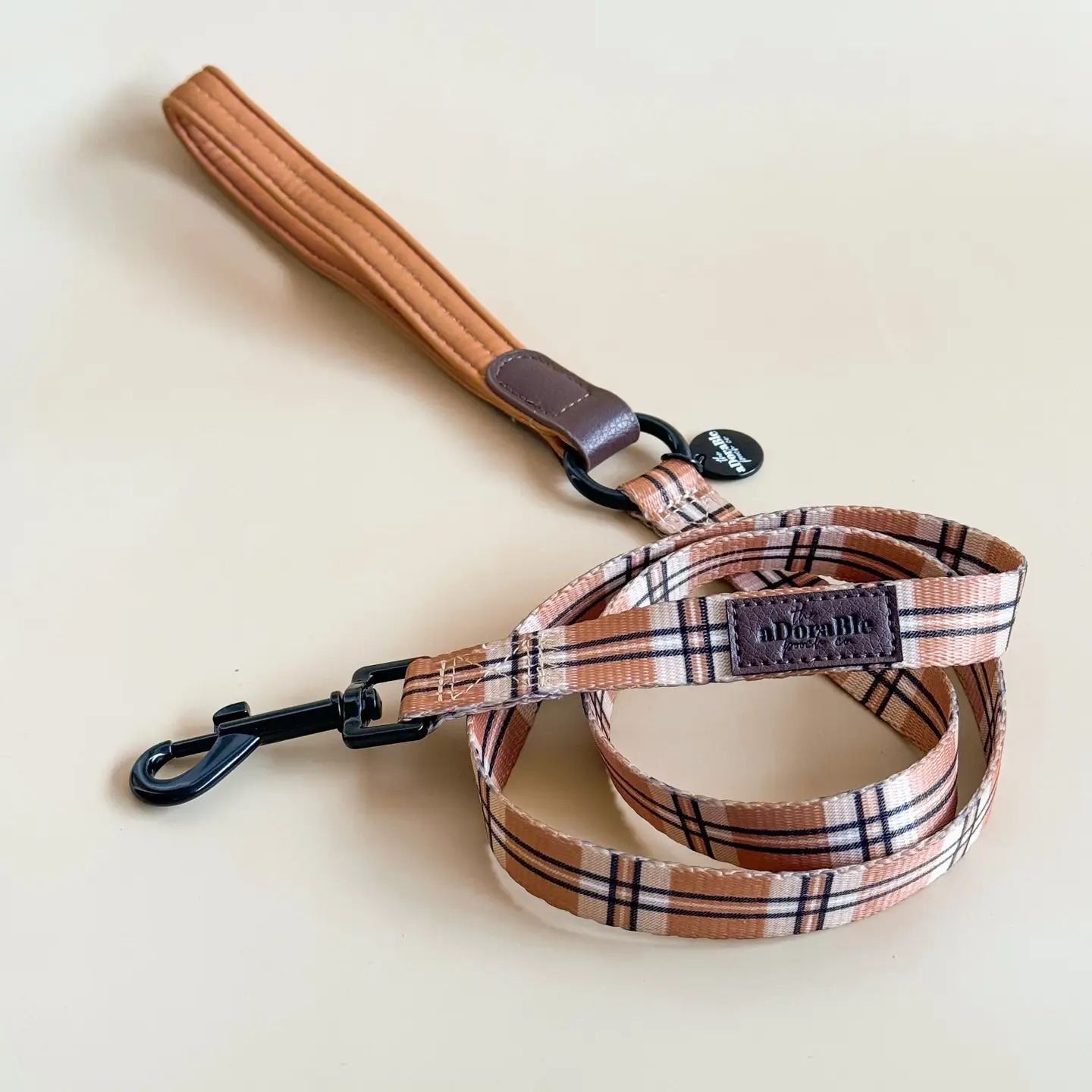 The aDoraBle Pooch Co. Heritage Lead - Butterscotch Biscuit